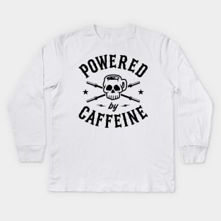 Powered By Caffeine Kids Long Sleeve T-Shirt